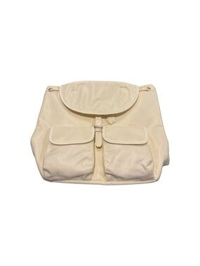 Year of Ours Yellow Drawstring Backpack with Front Pockets